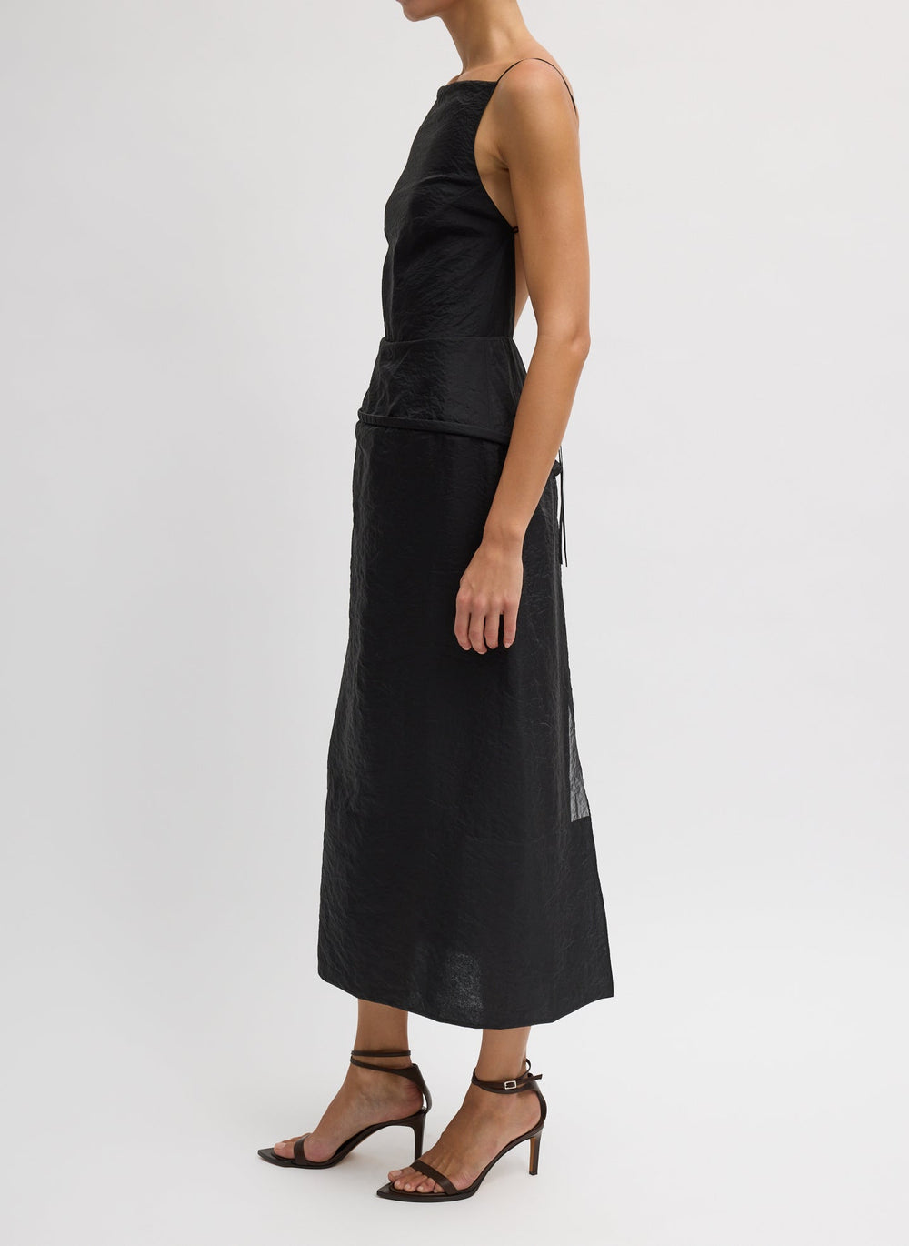 Chassis Hoop Strappy Dress | Tibi
