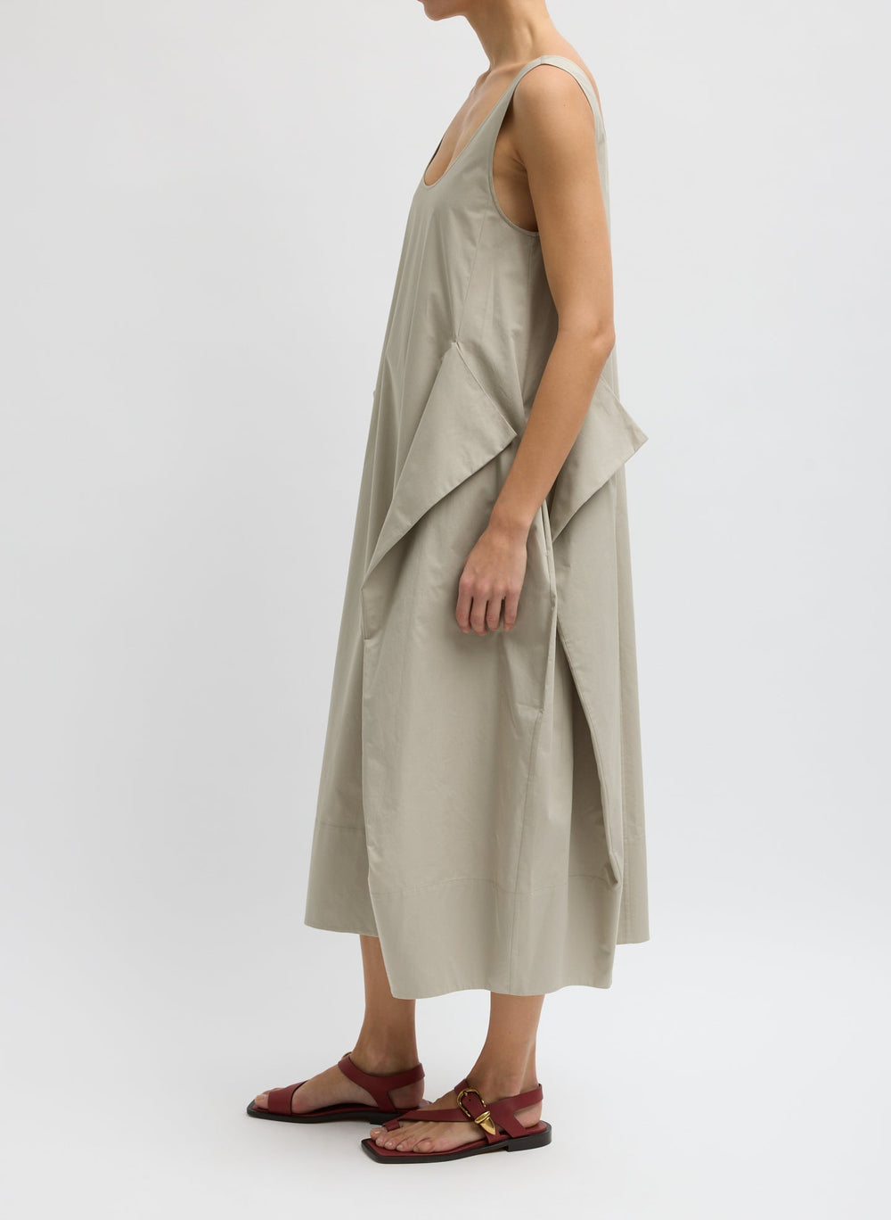 Eco Poplin Tank Dress | Tibi