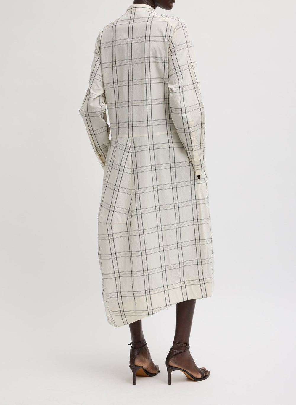 Russel Plaid Balloon Dress | Tibi