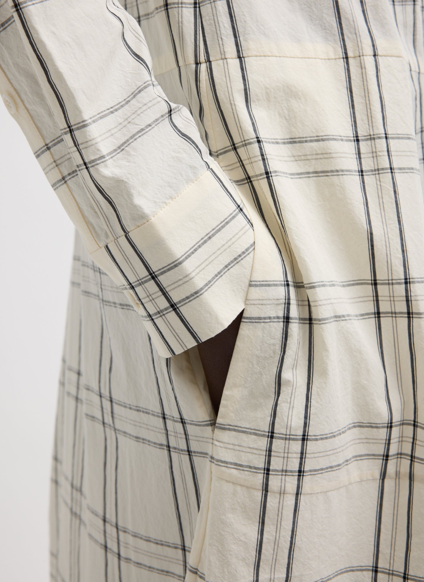 Russel Plaid Balloon Dress | Tibi