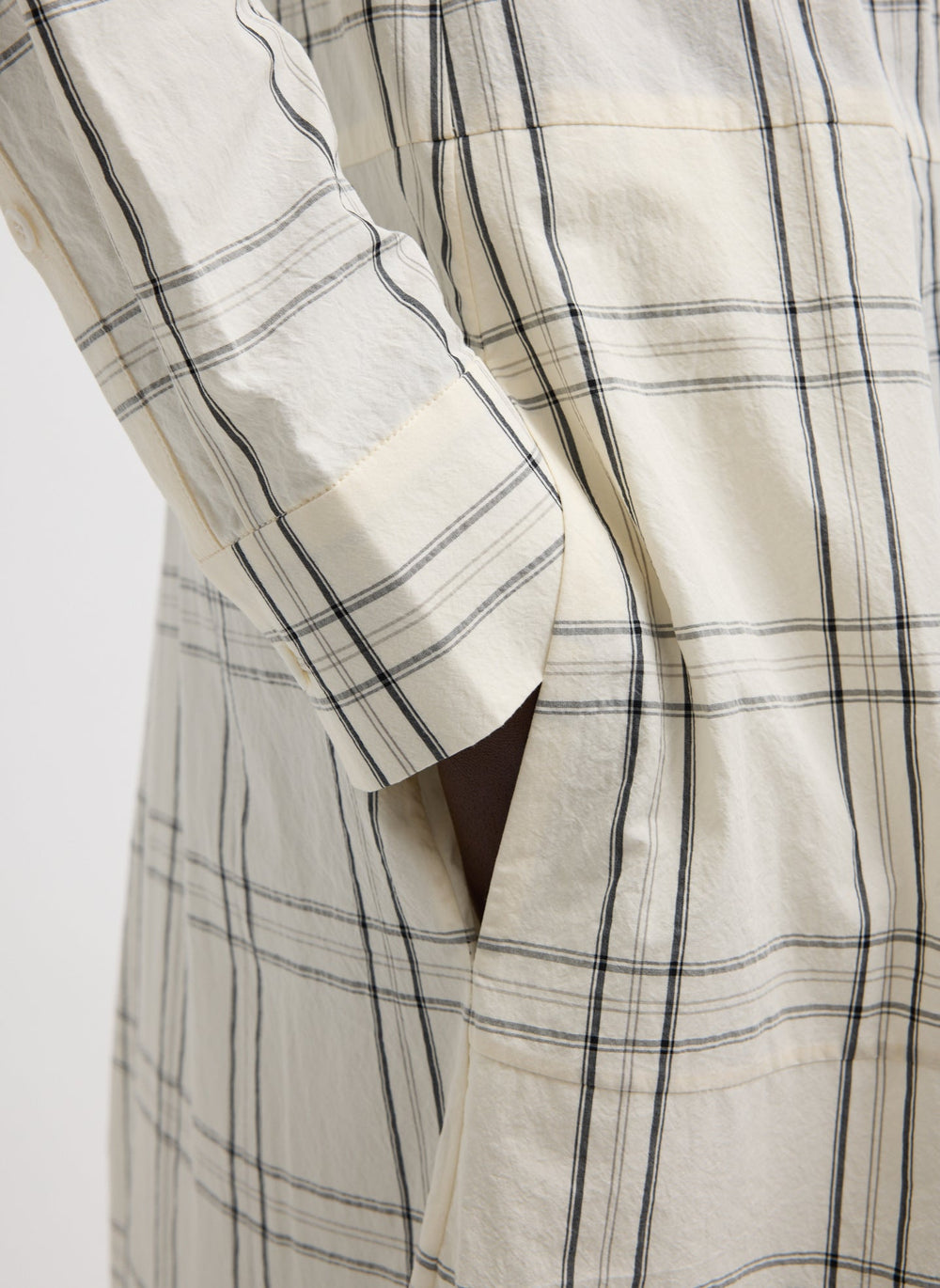Russel Plaid Balloon Dress | Tibi