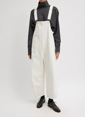 White Denim Jumpsuit | Tibi