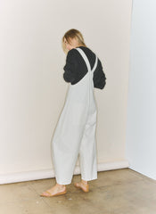 White Denim Jumpsuit | Tibi