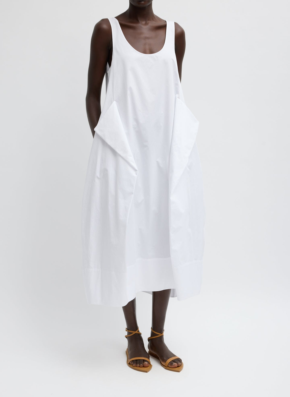 Eco Poplin Tank Dress | Tibi