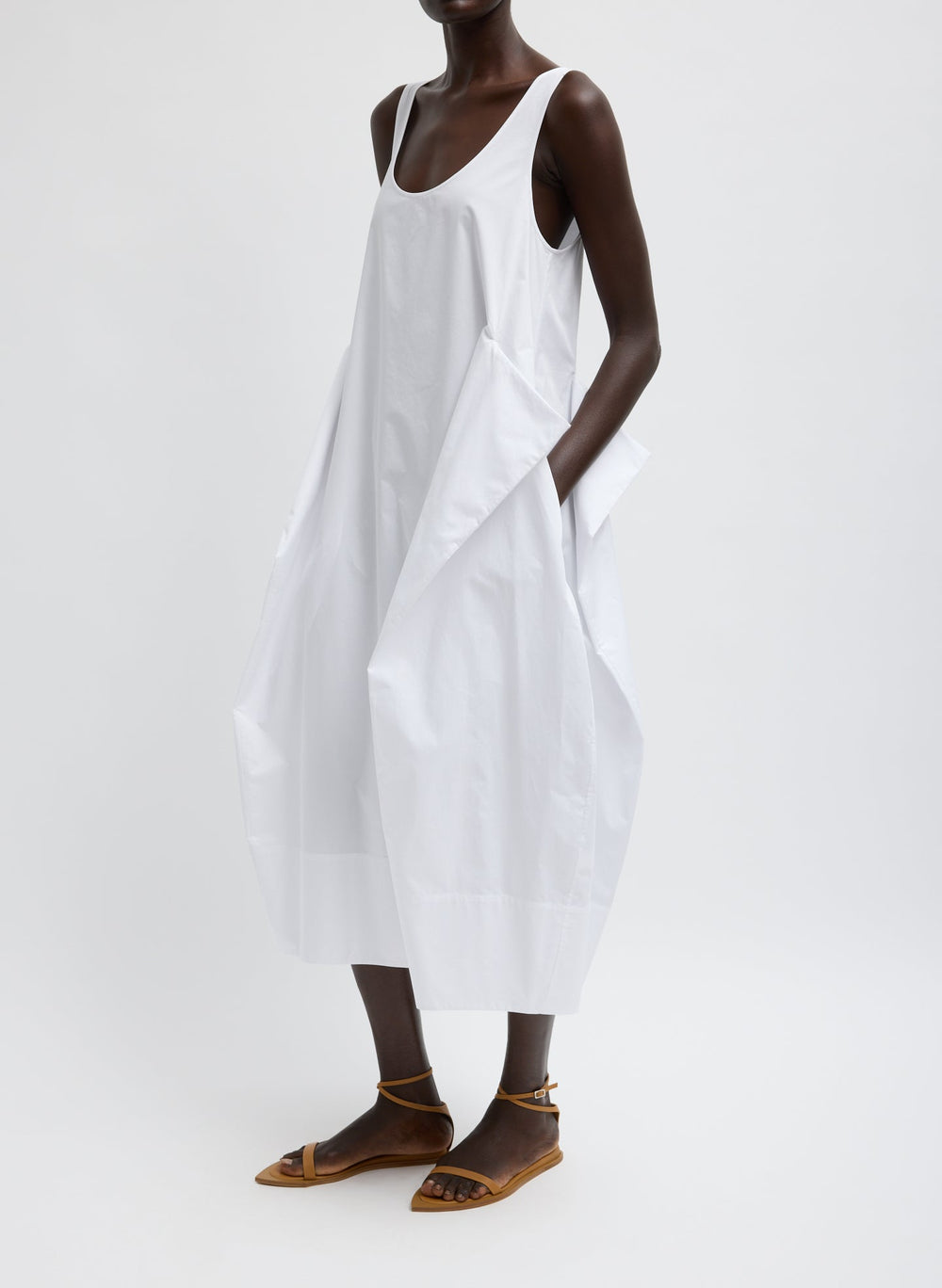 Eco Poplin Tank Dress | Tibi