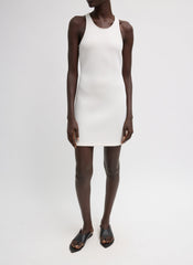 Bonded Viscose Sculpted Sleeveless Tunic Tank | Tibi