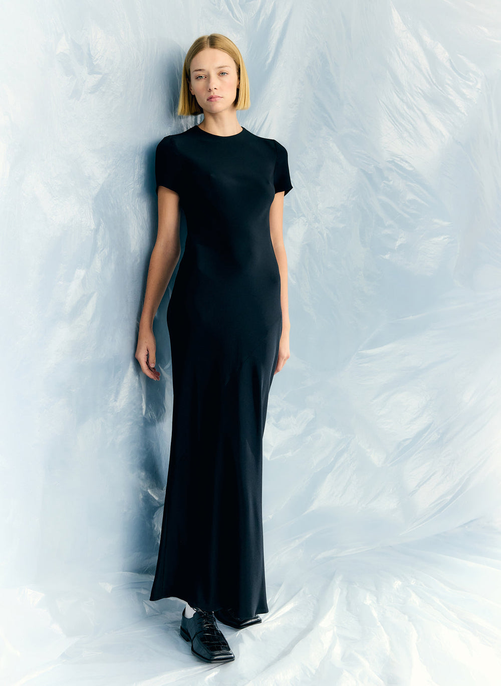 4-Ply Silk Bias Dress | Tibi
