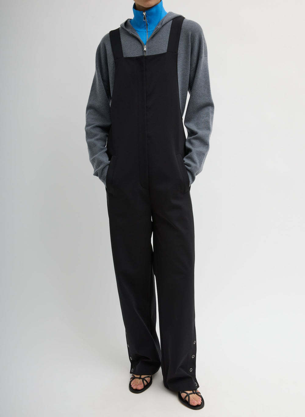 Compact Tech Knit Overalls | Tibi