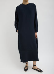 4-Ply Silk Long Sleeve Cocoon Dress | Tibi