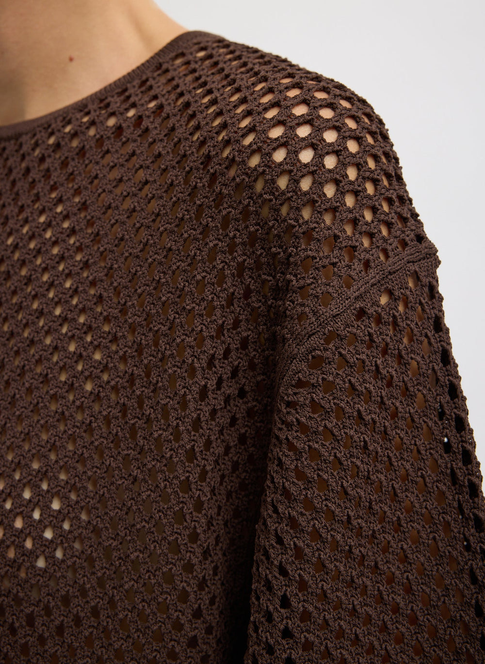 Crochet Netting Oversized Easy T-Shirt | Tibi