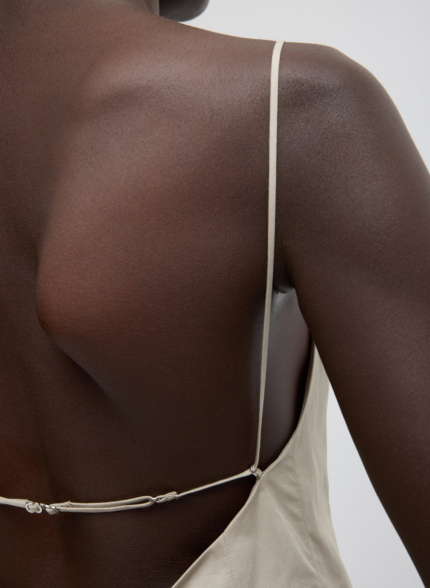 Eco Poplin Strappy Open Back Top | Tibi
