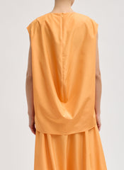 Summer Nylon Sleeveless Cocoon Top | Tibi