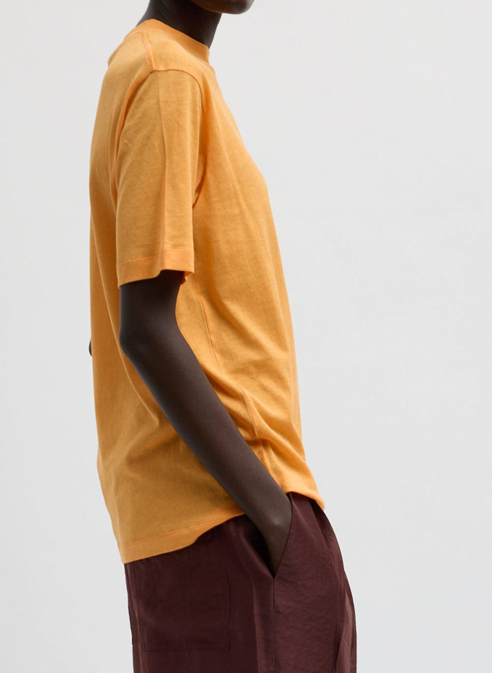 Sheer Crepe Knit Mock Unisex T-Shirt | Tibi