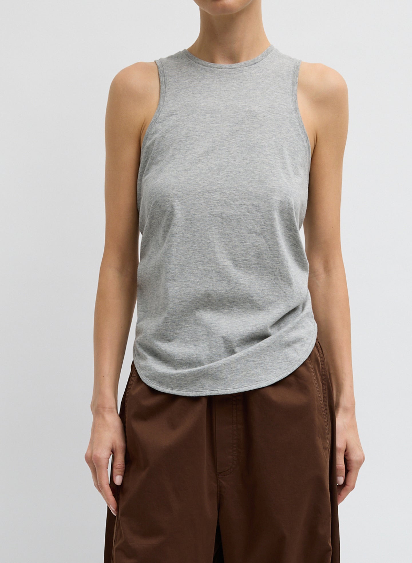Shirred Back Tank | Tibi