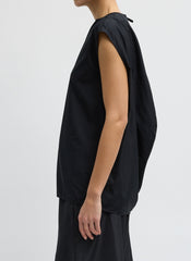 Summer Nylon Sleeveless Cocoon Top | Tibi