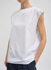 Summer Nylon Sleeveless Cocoon Top | Tibi