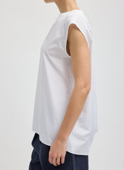 Summer Nylon Sleeveless Cocoon Top | Tibi
