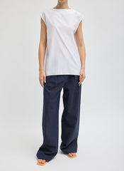 Summer Nylon Sleeveless Cocoon Top | Tibi