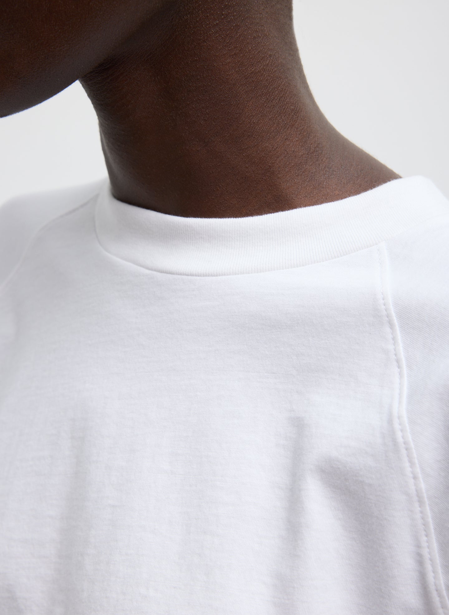 Short Sleeve T-Shirt With Shirred Back | Tibi