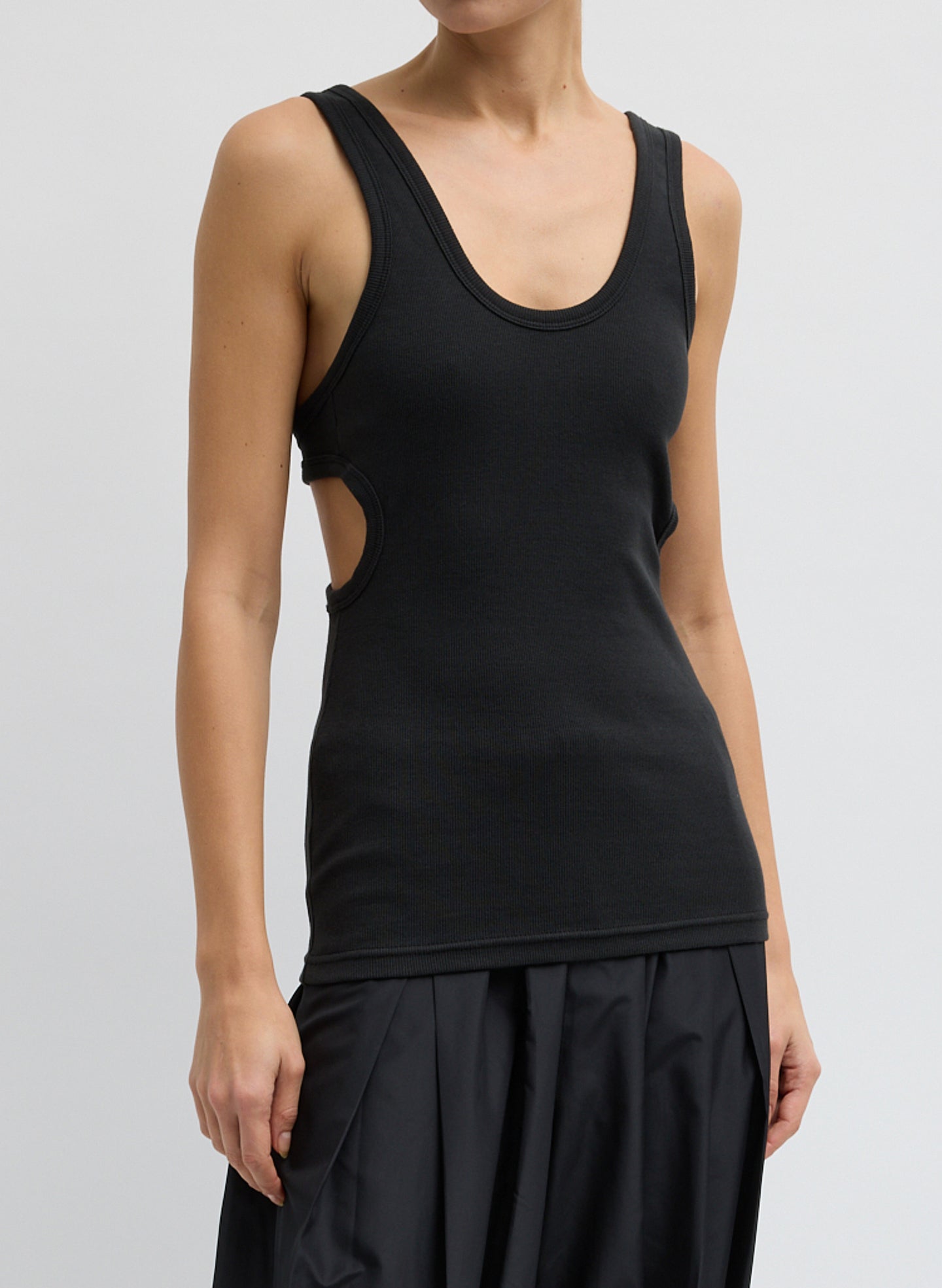 Ribbed Racerback Tank | Tibi