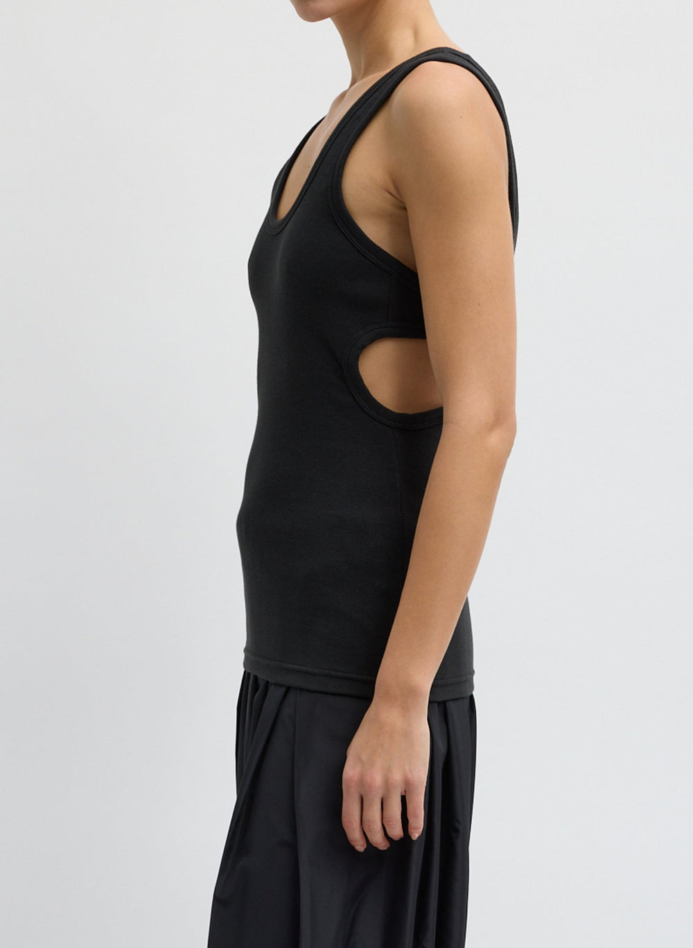 Ribbed Racerback Tank | Tibi