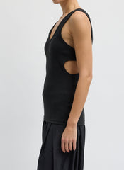 Ribbed Racerback Tank | Tibi