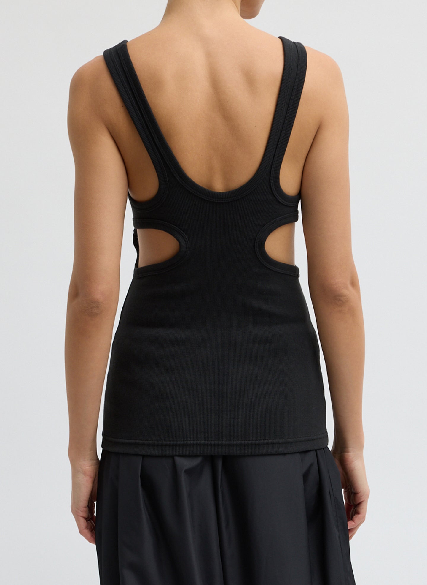 Ribbed Racerback Tank | Tibi