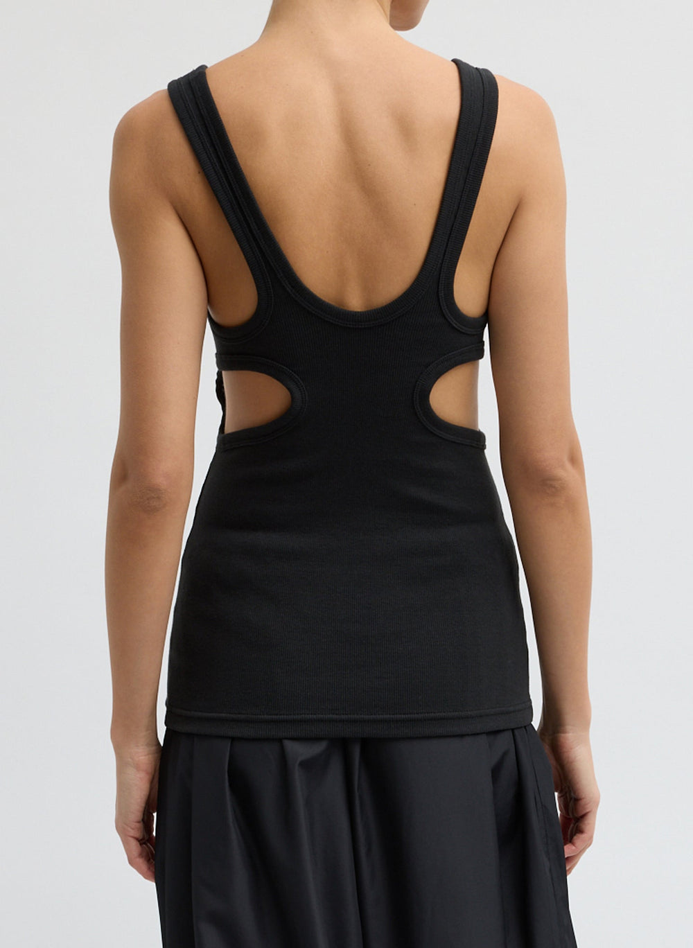 Ribbed Racerback Tank | Tibi