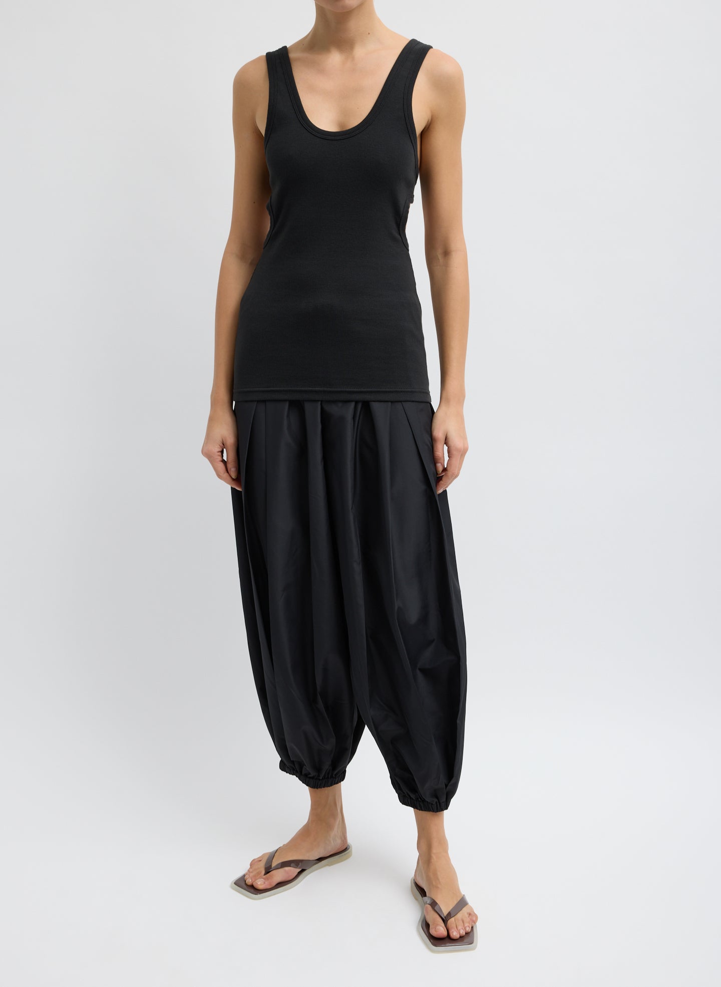 Ribbed Racerback Tank | Tibi