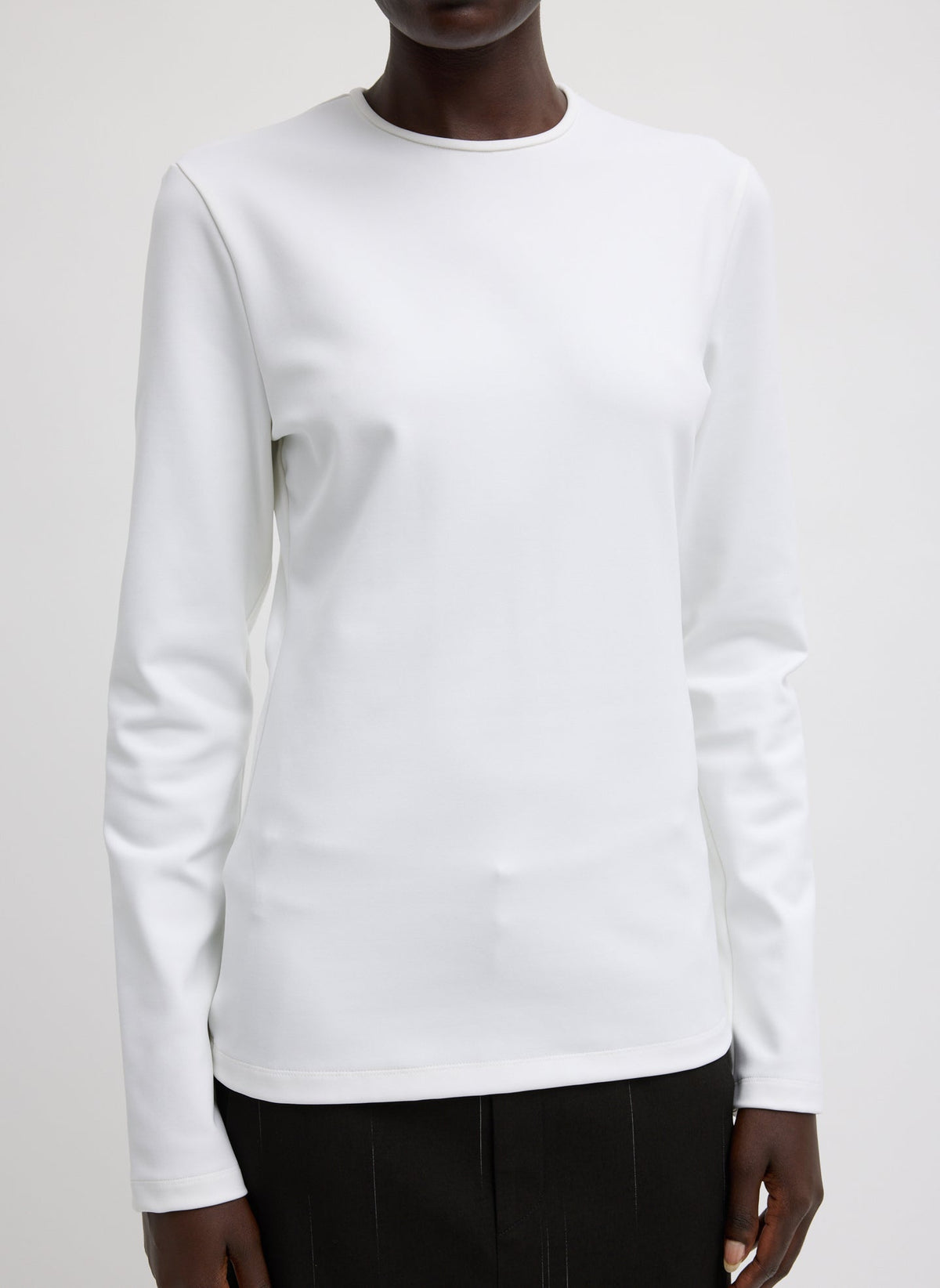 Compact Ultra Stretch Cut Out Back Top | Tibi