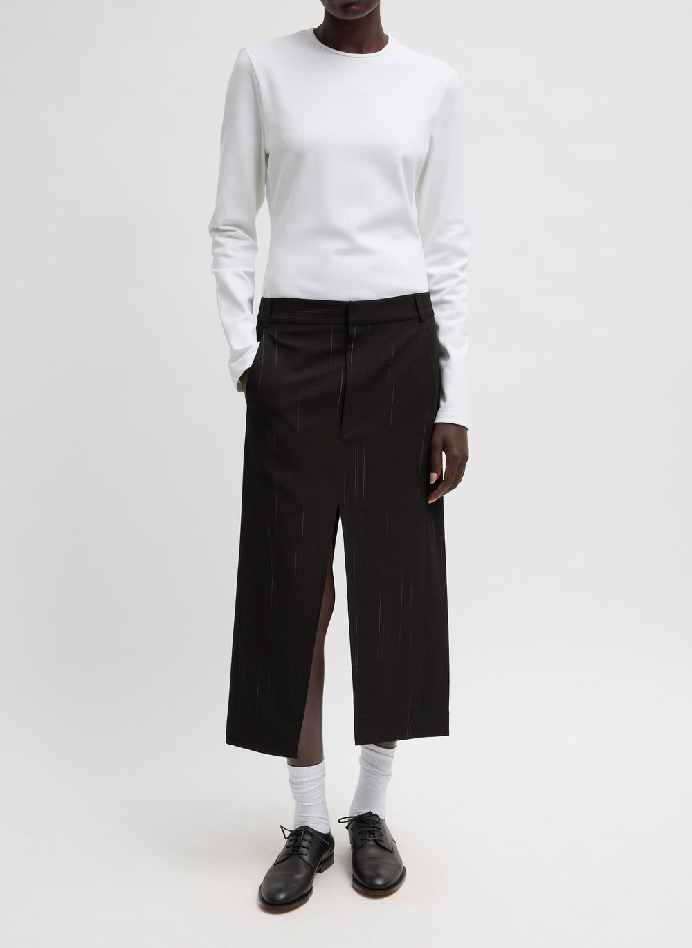 Compact Ultra Stretch Cut Out Back Top | Tibi