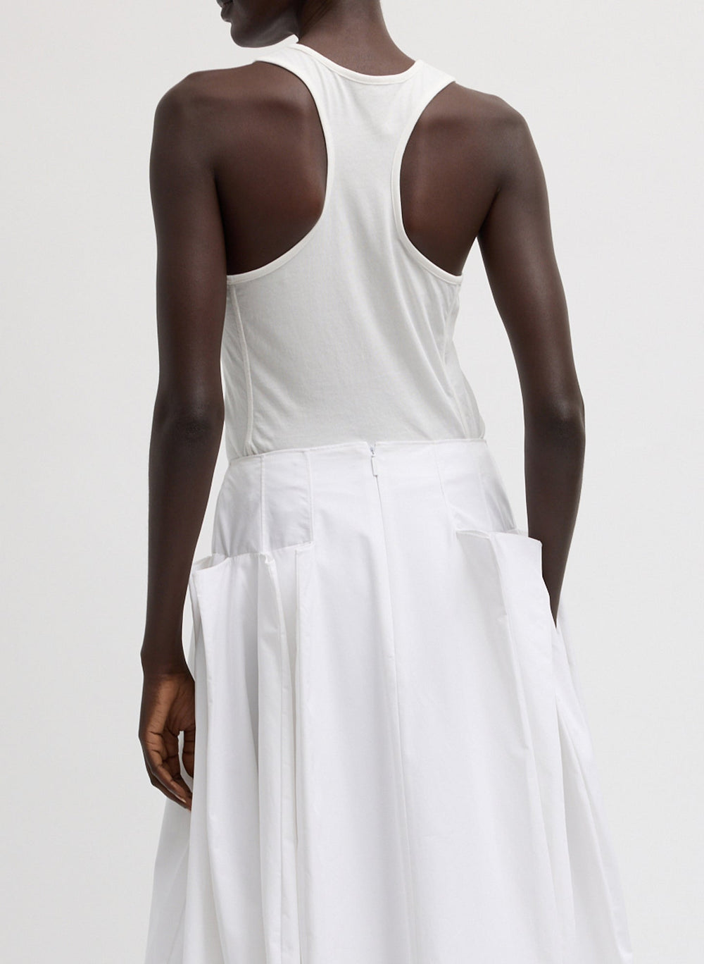Crewneck Racerback Bodysuit | Tibi