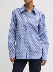 Flocked Oxford Classic Men's Shirt | Tibi