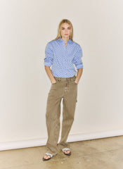 Flocked Oxford Classic Men's Shirt | Tibi