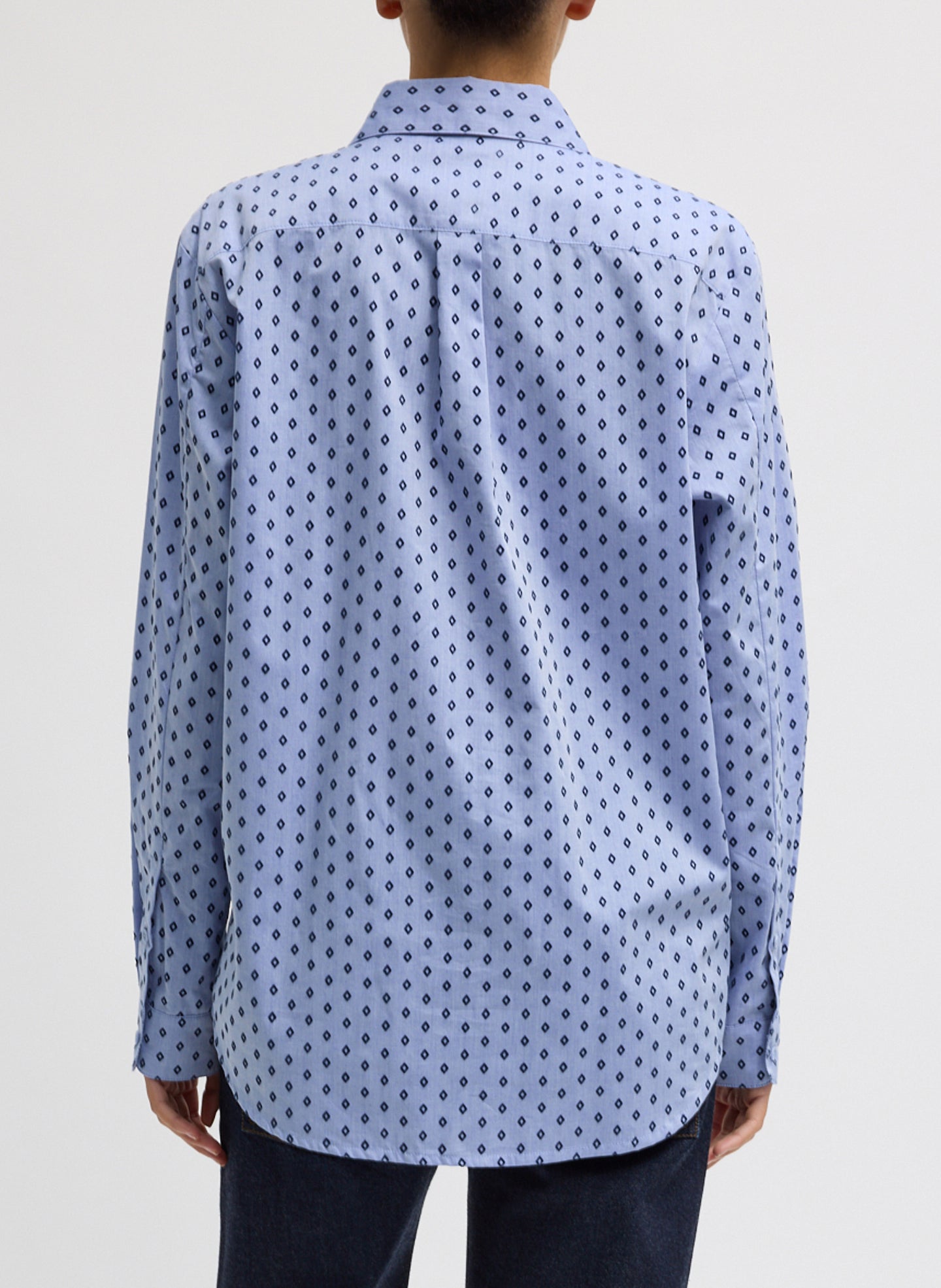 Flocked Oxford Classic Men's Shirt | Tibi