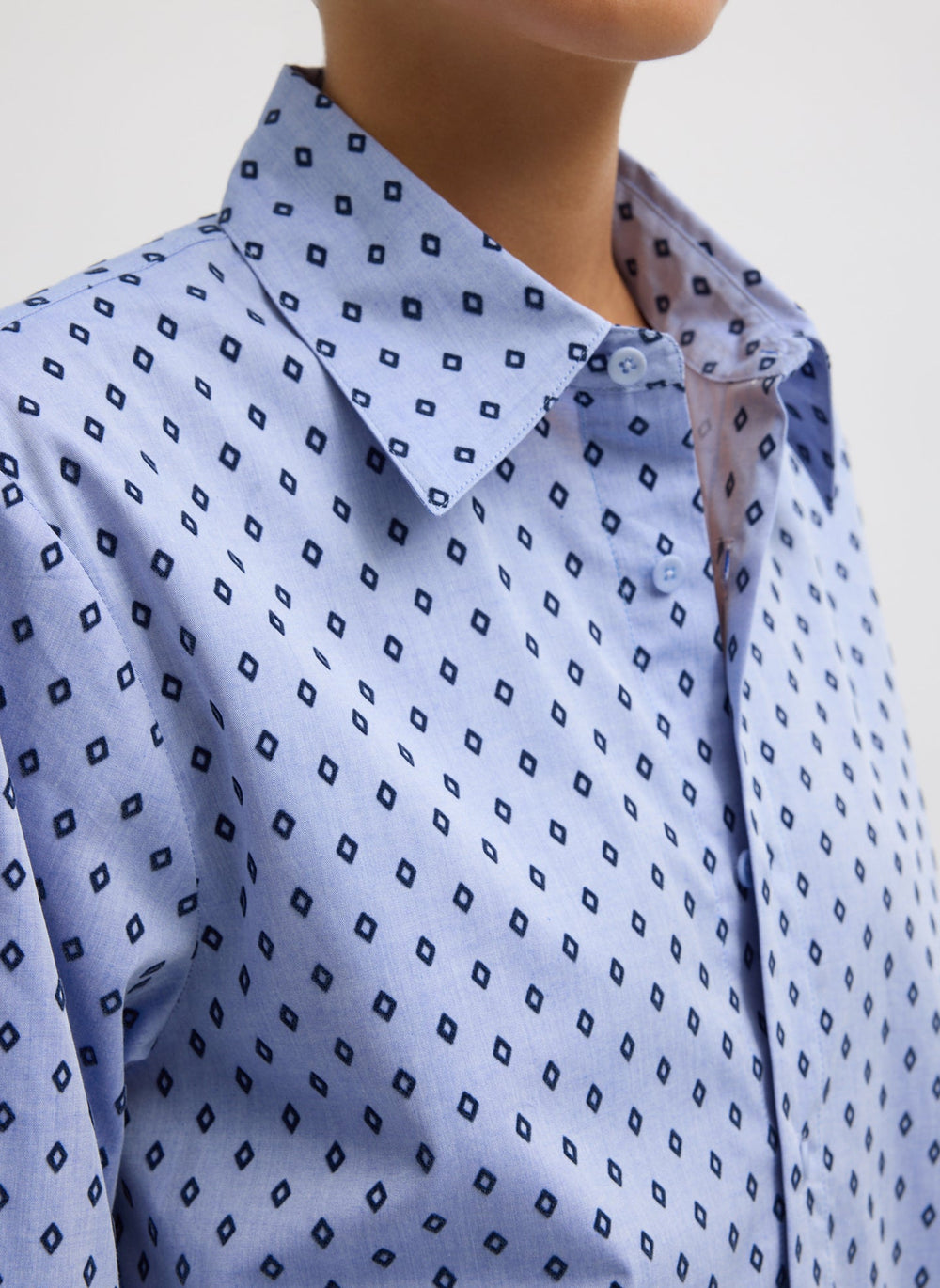 Flocked Oxford Classic Men's Shirt | Tibi