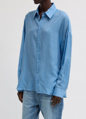 Ultra Light Silk Tencel Oversized Shirt | Tibi