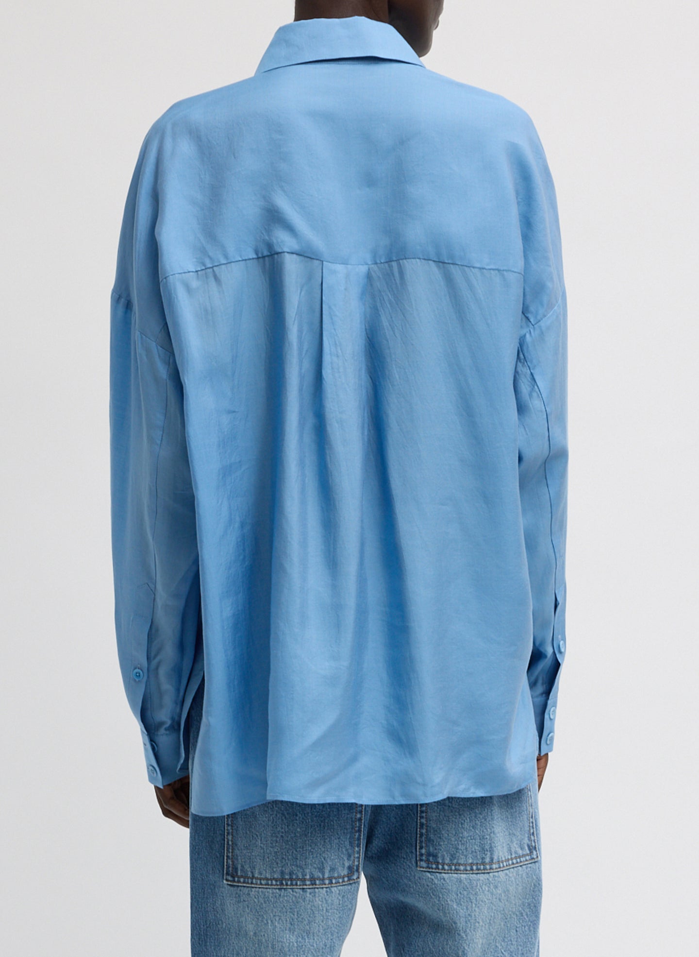 Ultra Light Silk Tencel Oversized Shirt | Tibi