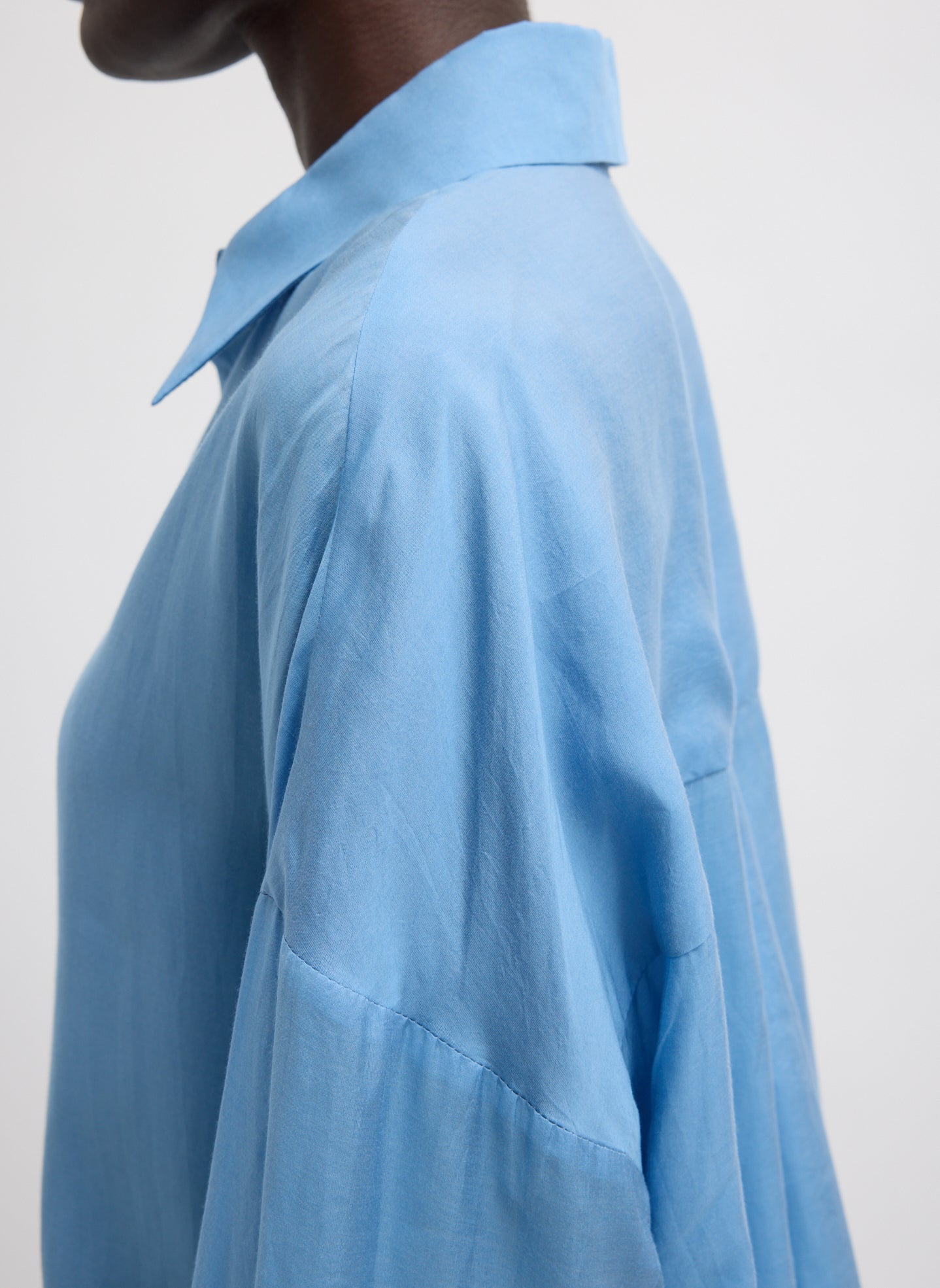 Ultra Light Silk Tencel Oversized Shirt | Tibi