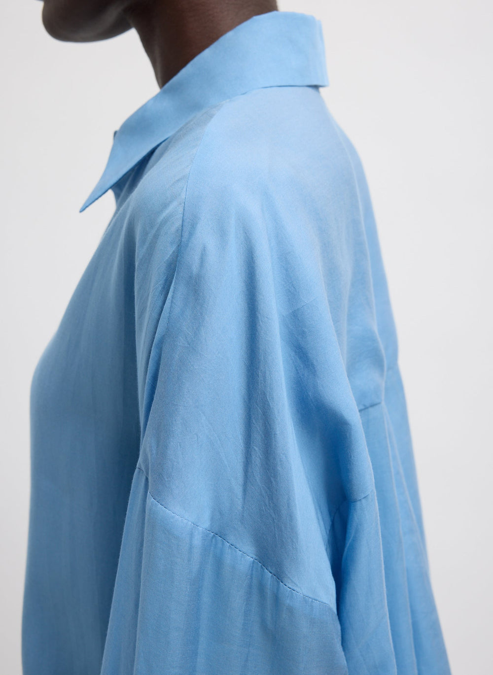 Ultra Light Silk Tencel Oversized Shirt | Tibi