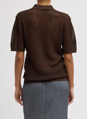 Crochet Netting Slim Polo | Tibi