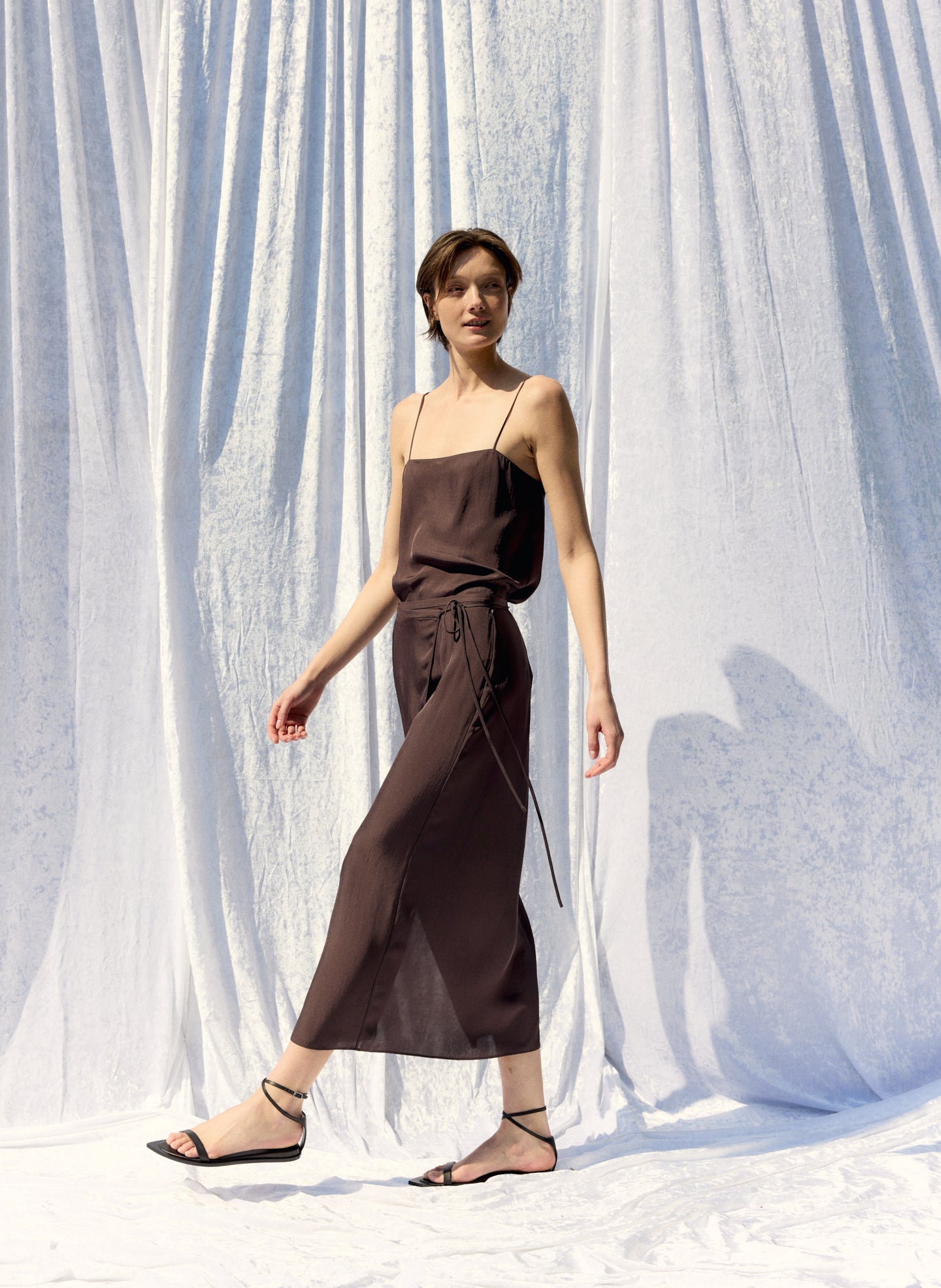 Summer Slip Wrap Skirt | Tibi