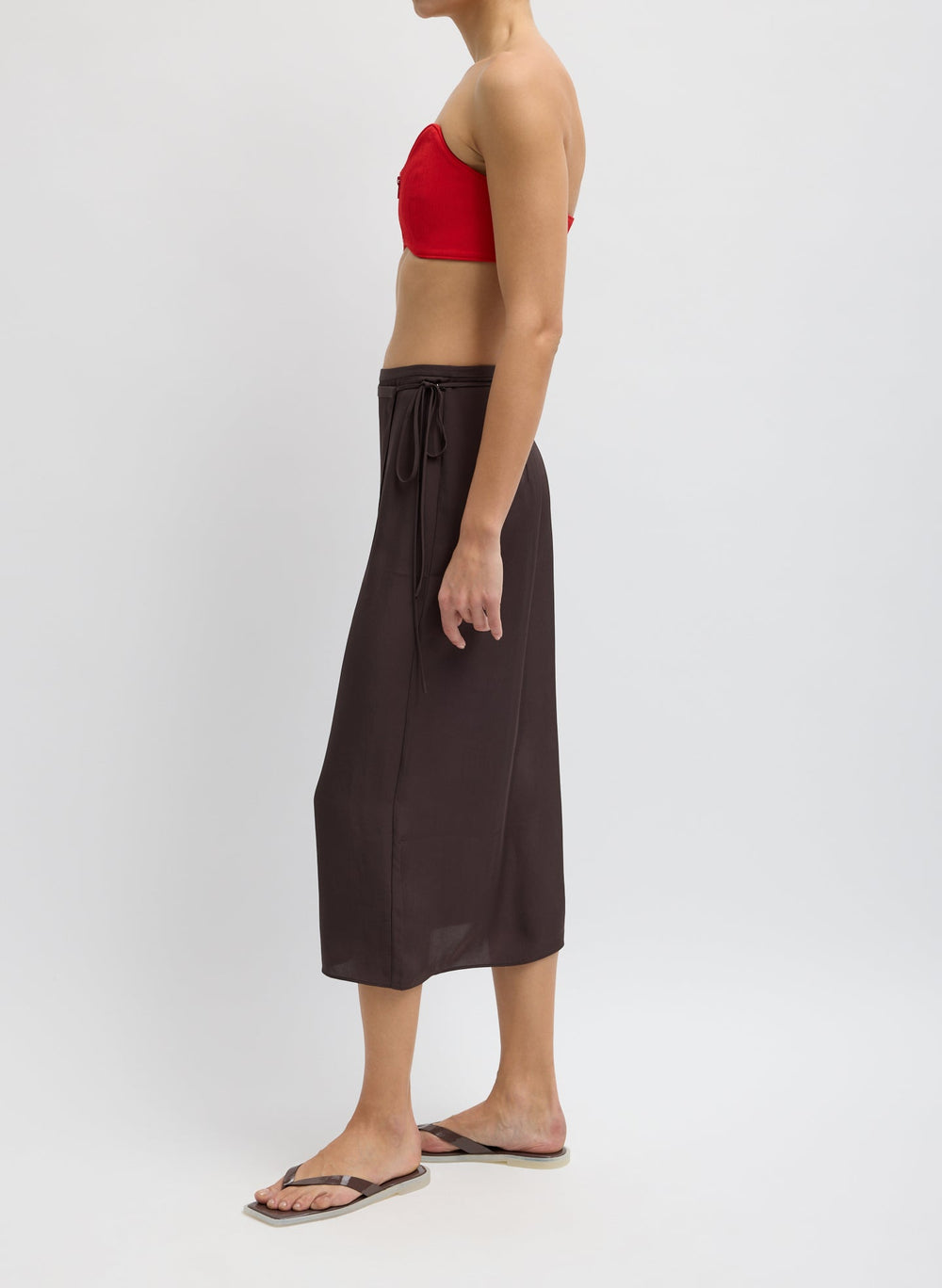 Summer Slip Wrap Skirt | Tibi