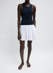 Summer Nylon Pull On Mini Skirt | Tibi