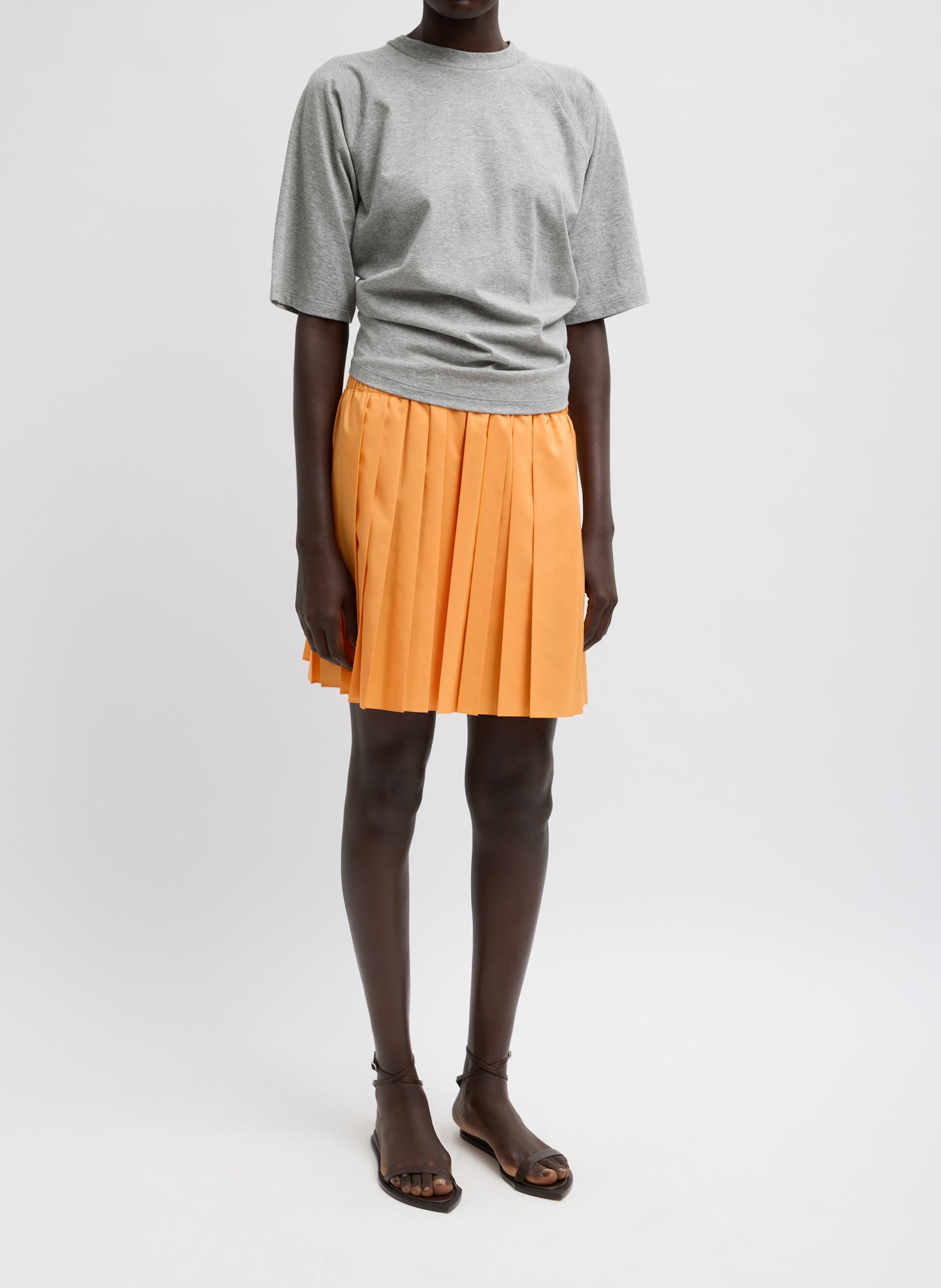 Summer Nylon Pull On Mini Skirt | Tibi