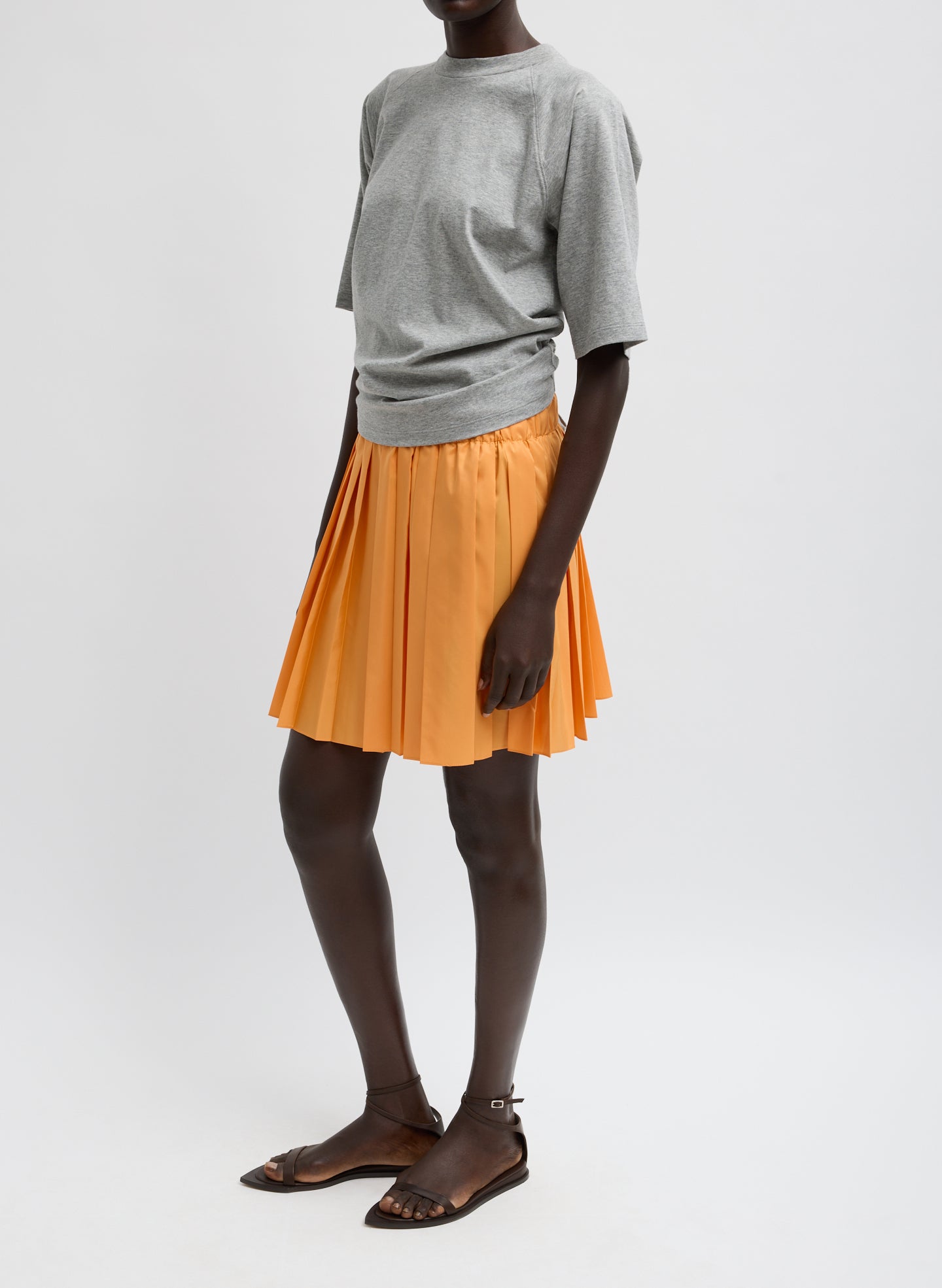 Summer Nylon Pull On Mini Skirt | Tibi