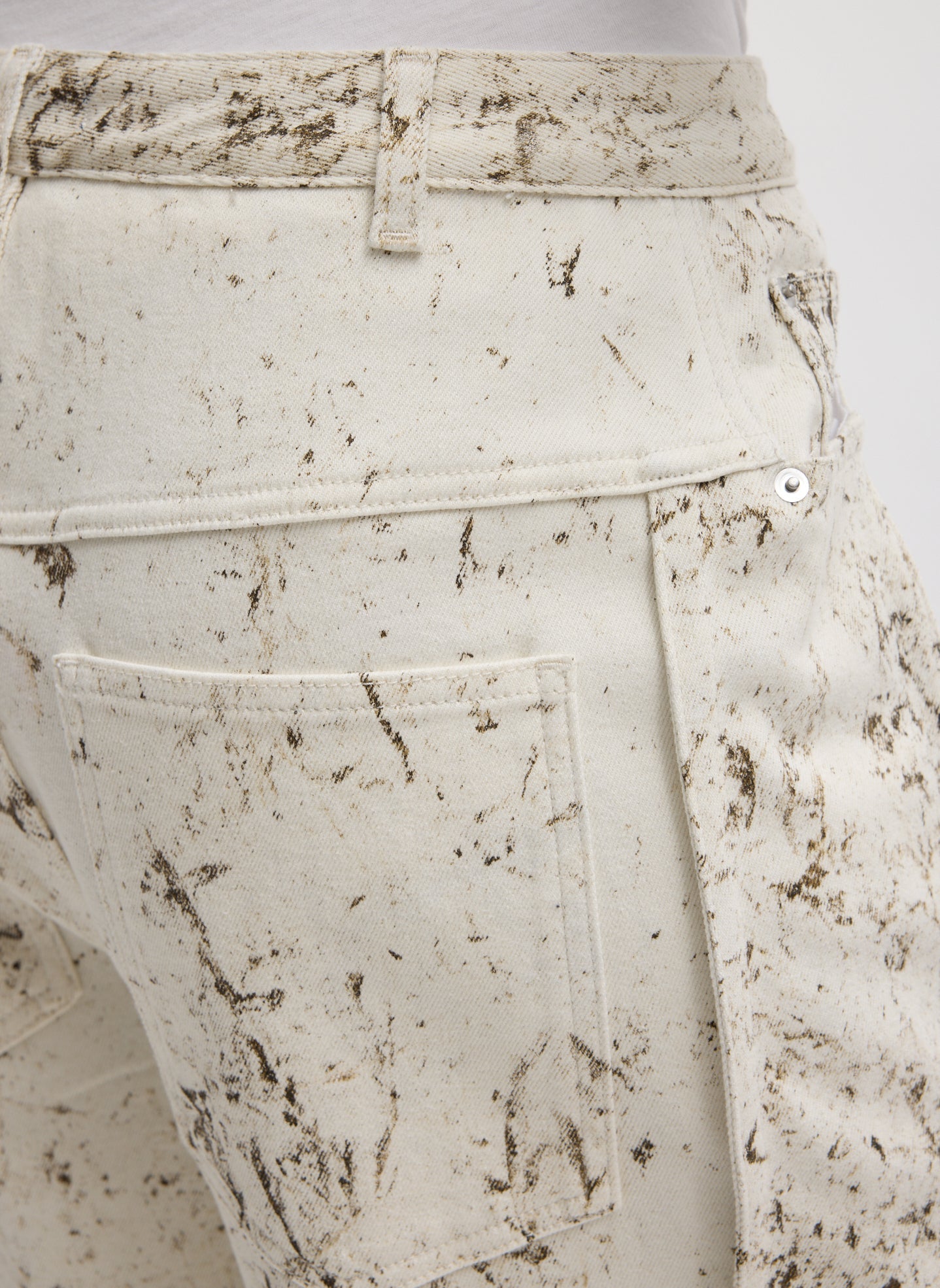 Calcimin Denim Midi Trouser Zip Skirt | Tibi