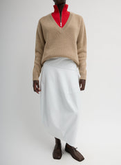 Leather Asymmetrical Balloon Skirt | Tibi