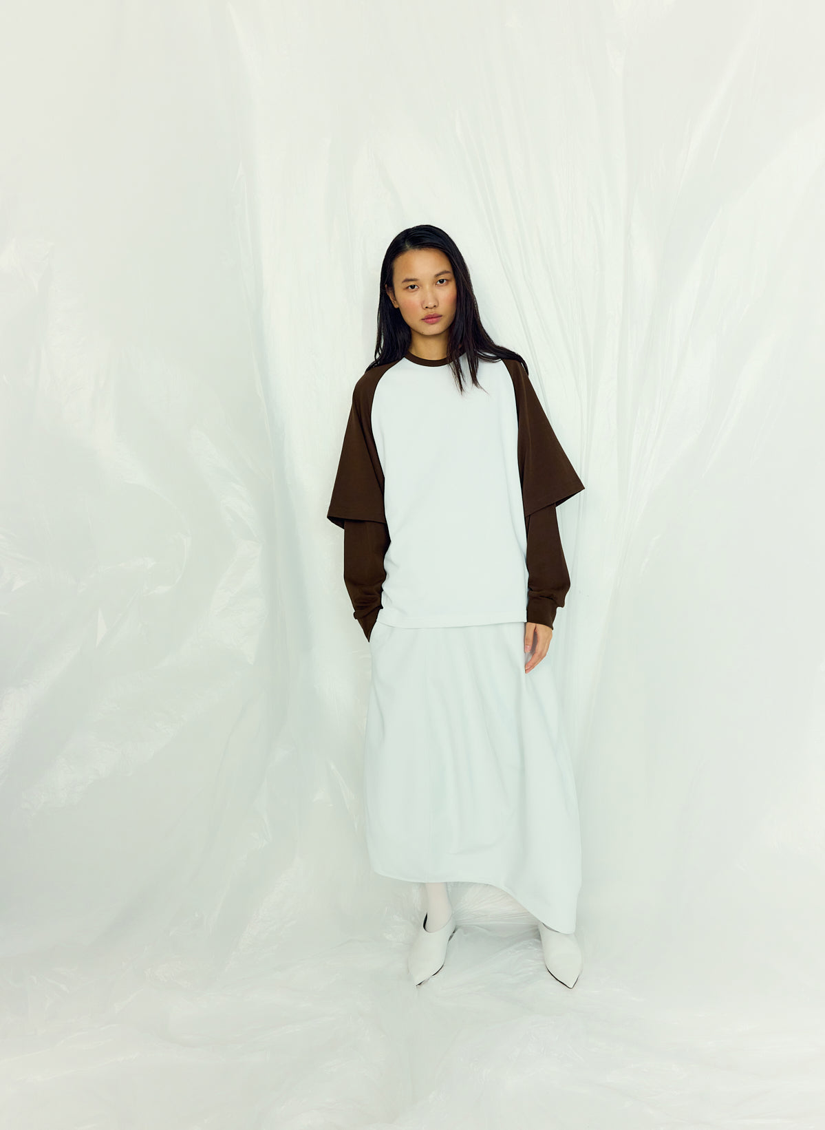 Leather Asymmetrical Balloon Skirt | Tibi