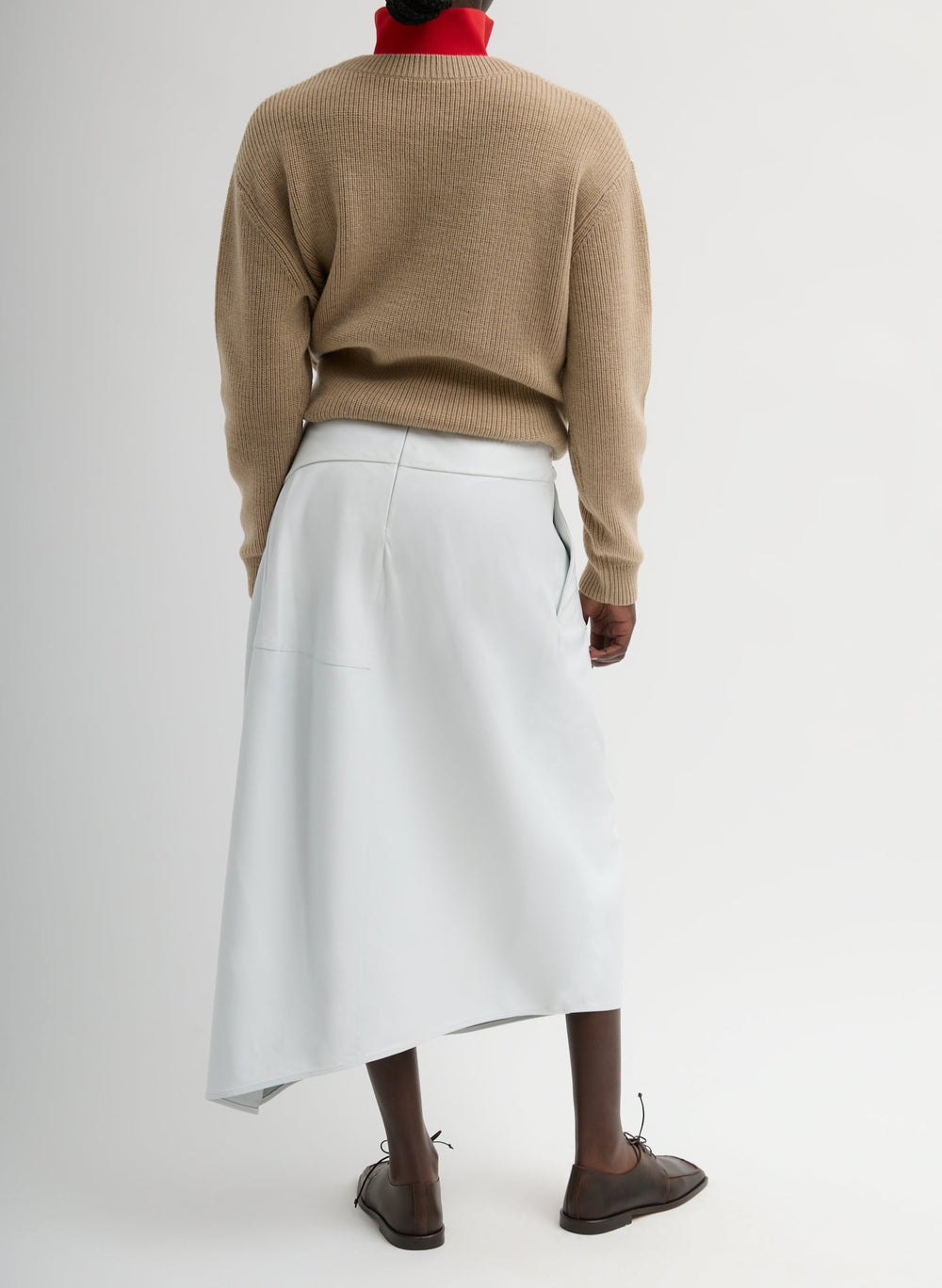 Leather Asymmetrical Balloon Skirt | Tibi